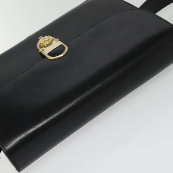 CELINE Shoulder Bag Leather Black Gold - Picture 6 of 13